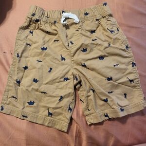 Carter's Just One You Boys Toddler Khaki Shorts With Animals 5T